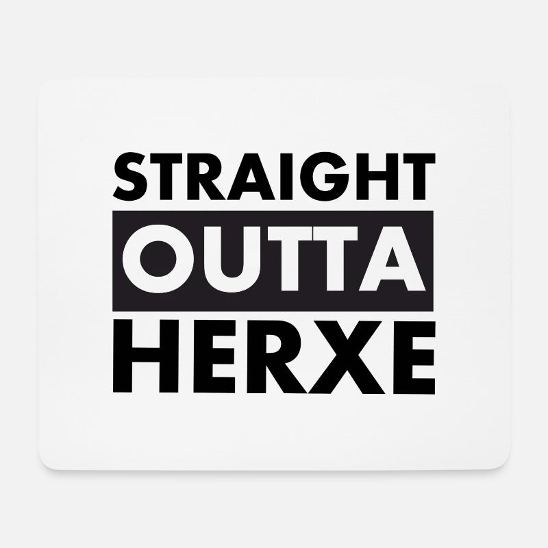 Straigt OUTTA HERXE Herxheim Pfalz - Mousepad (Querformat) - Weiß