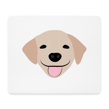 Golden Retriever 2 - Tapis de souris (format paysage) - blanc - Devant