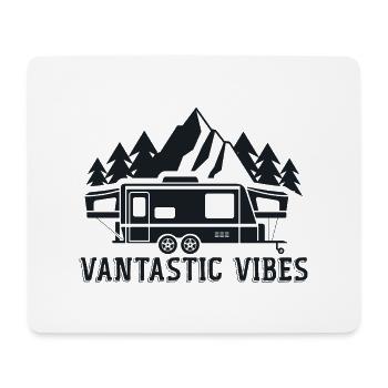 Vantastische Vibes! Van-Reise-Vibes - Mousepad (Querformat) - Weiß - Vorne