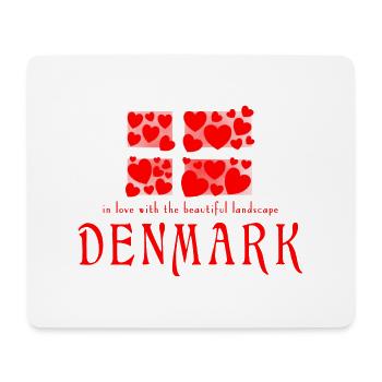 Danemark Danemark - Tapis de souris (format paysage) - blanc - Devant