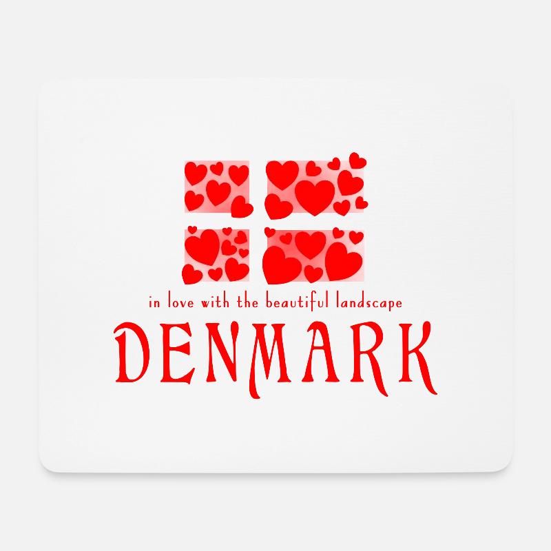 Dänemark Danmark - Mousepad (Querformat) - Weiß
