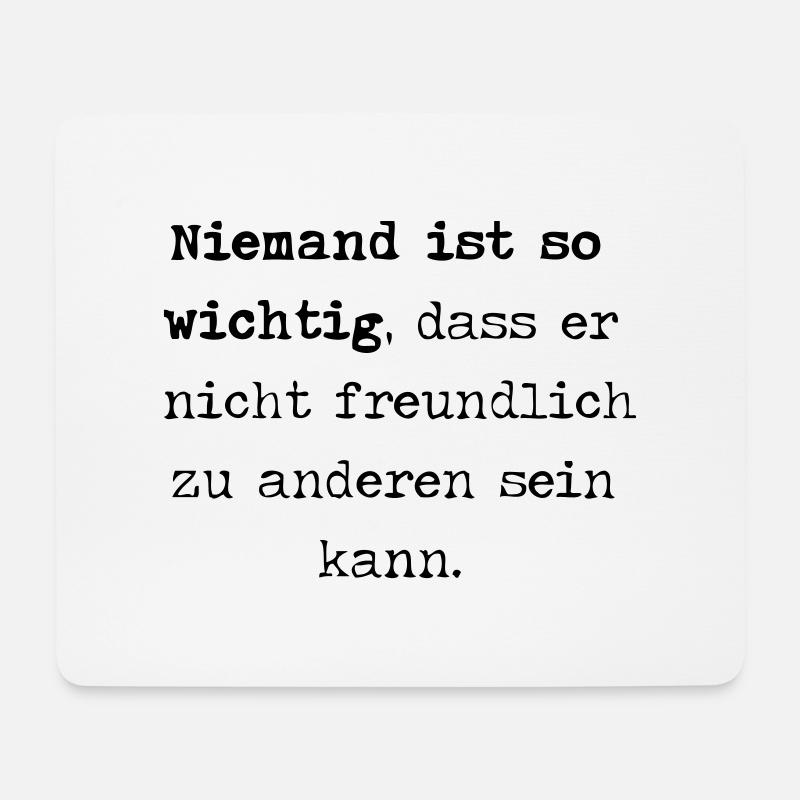 freundlich - Mousepad (Querformat) - Weiß