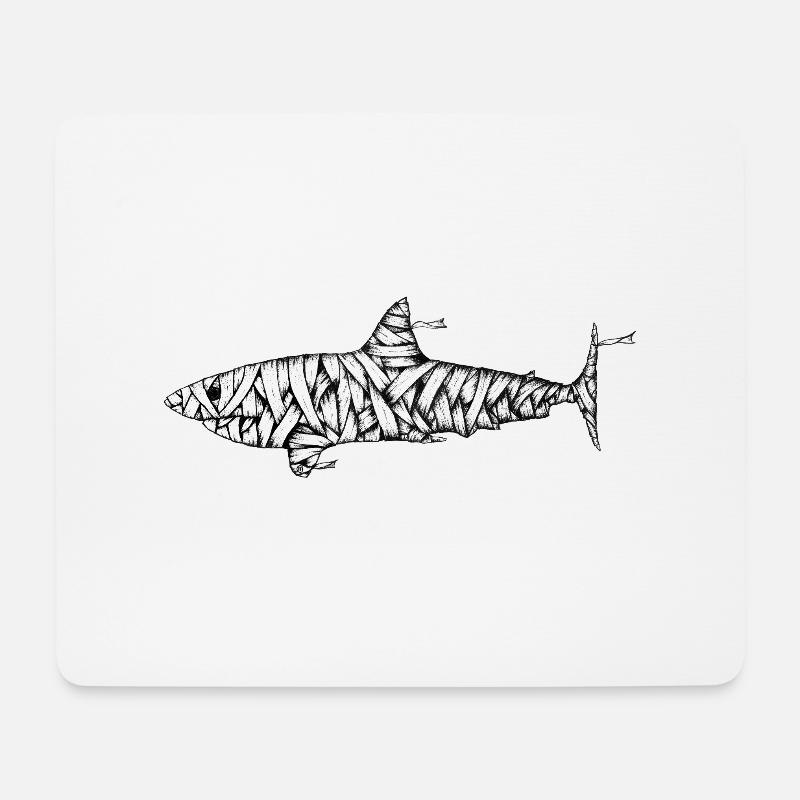 Underwater Mummy 1 - Mouse Pad (horizontal) - white