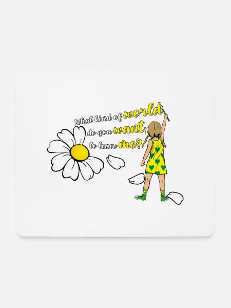 Klimaveränderung - Mousepad (Querformat) - Weiß