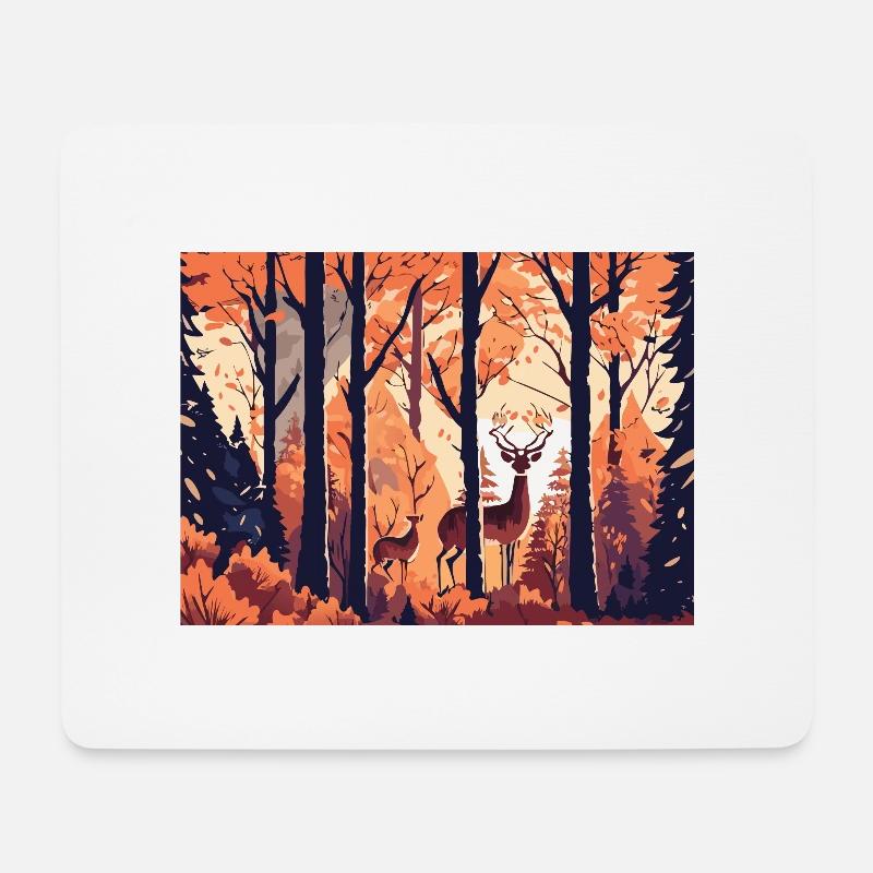 Fall Scenery (Fall Collection #10) - Mouse Pad (horizontal) - white