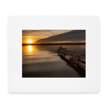 Sunset at Lake Ammersee - Mouse Pad (horizontal) - white - Front