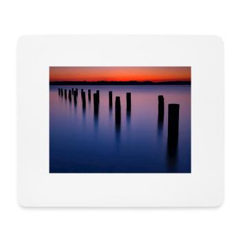 Evening atmosphere at Lake Starnberg - Mouse Pad (horizontal) - white - Front