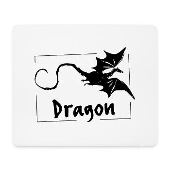 Dragon - Vectorgraphique - Tapis de souris (format paysage) - blanc - Devant