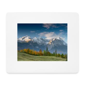Autumn atmosphere below the Zugspitze - Mouse Pad (horizontal) - white - Front