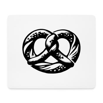 Bretzel Boulangerie BREZEL - Tapis de souris (format paysage) - blanc - Devant