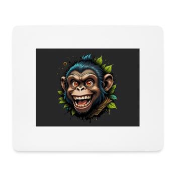 Monkey - Mouse Pad (horizontal) - white - Front