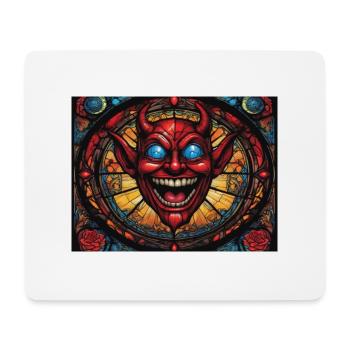 Red Head Devil - Mouse Pad (horizontal) - white - Front