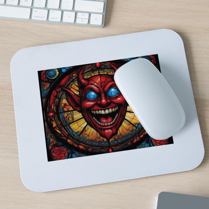 Red Head Devil Mouse Pad (horizontal)