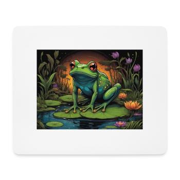 frog - Mouse Pad (horizontal) - white - Front