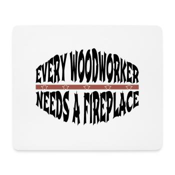 carpenter baby and toddler shirts hobbyists - Mousepad (Querformat) - Weiß - Vorne