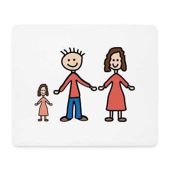 Family - Mouse Pad (horizontal) - white - Front