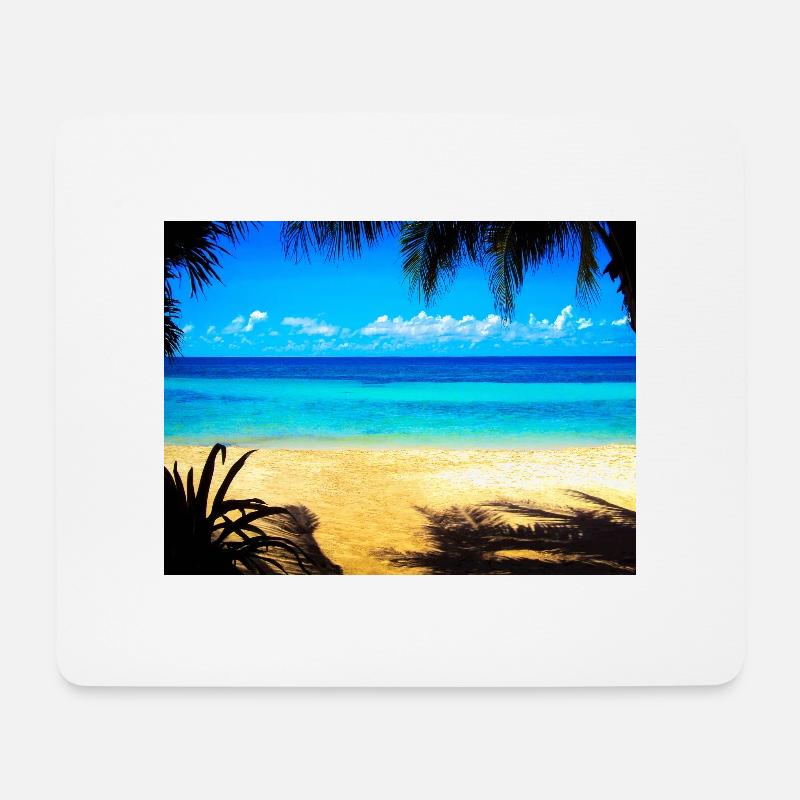 PARADISE BEACH - Mouse Pad (horizontal) - white