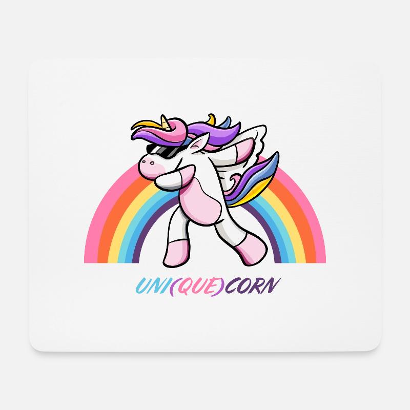 UNI QUE CORN - Mouse Pad (horizontal) - white