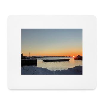Coucher de soleil sur les Lofoten - Tapis de souris (format paysage) - blanc - Devant