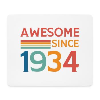 Awesome since 1934 - Tapis de souris (format paysage) - blanc - Devant