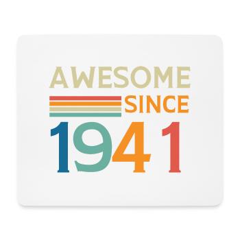 Awesome since 1941 - Tapis de souris (format paysage) - blanc - Devant