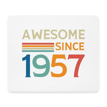 Awesome since 1957 - Tapis de souris (format paysage) - blanc - Devant