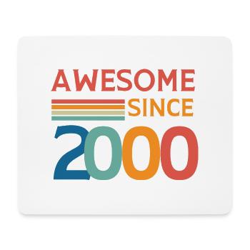 Awesome since 2000 - Mouse Pad (horizontal) - white - Front