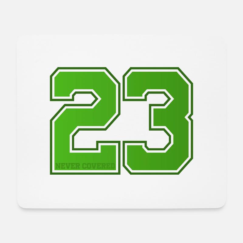 23 (Dreiundzwanzig) - Mousepad (Querformat) - Weiß