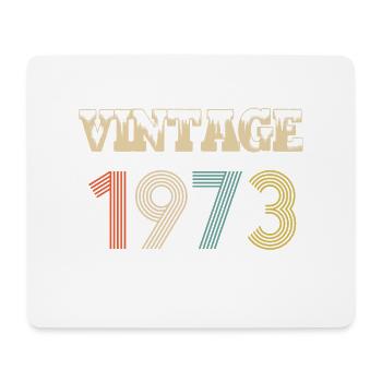 1973 Vintage Vintage Birthday Retro - Original - Tapis de souris (format paysage) - blanc - Devant
