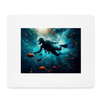Diver - Mouse Pad (horizontal) - white - Front