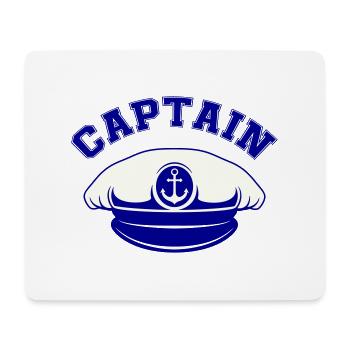 matrosen mütze captain - Mousepad (Querformat) - Weiß - Vorne