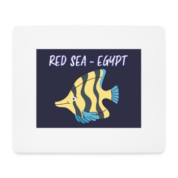 Red SEA Fish Design - Mousepad (Querformat) - Weiß - Vorne