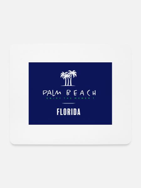 Palm Beach Florida - Mousepad (Querformat) - Weiß