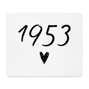 Herzgeburtstag 1953 - Mousepad (Querformat) - Weiß - Vorne