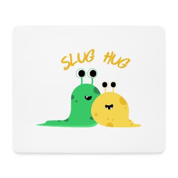 Slug Hug - Mouse Pad (horizontal) - white - Front