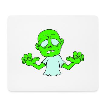 Zombi - Tapis de souris (format paysage) - blanc - Devant