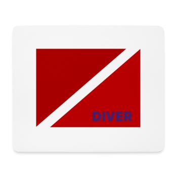 Diving Signs - Mouse Pad (horizontal) - white - Front