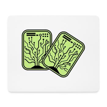 Micro Chip 2 - Mouse Pad (horizontal) - white - Front