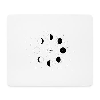 Cercle de la lune - Tapis de souris (format paysage) - blanc - Devant