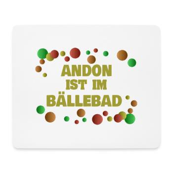 Bälle Andon - Mousepad (Querformat) - Weiß - Vorne