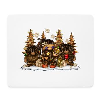 Afro Gnome Christmas - Mouse Pad (horizontal) - white - Front