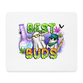 Meilleurs bourgeons - Tapis de souris (format paysage) - blanc - Devant