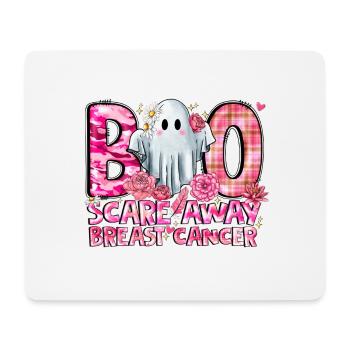 Boo Scare Away Breast Cancer - Mouse Pad (horizontal) - white - Front