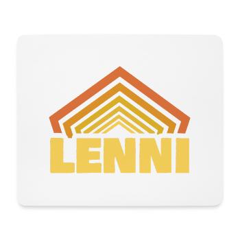 Lenni - Tapis de souris (format paysage) - blanc - Devant