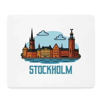 stockholm city - Mousepad (Querformat) - Weiß - Vorne