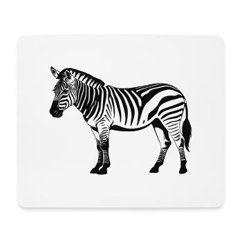 Zebra - Cute Zoo Animal Design - Mouse Pad (horizontal) - white - Front