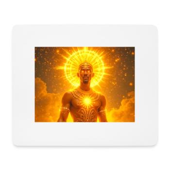 Olorun – Yoruba sun god, celestial deity of light - Mouse Pad (horizontal) - white - Front