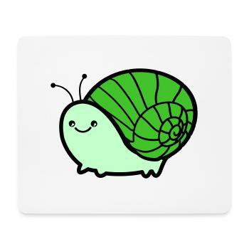 Escargot 02 - Tapis de souris (format paysage) - blanc - Devant