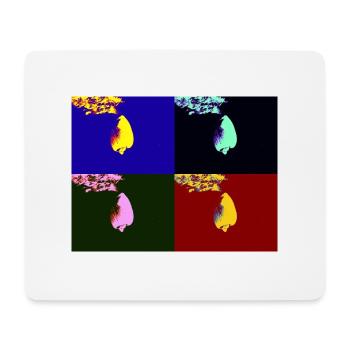 Falling shell - Mouse Pad (horizontal) - white - Front