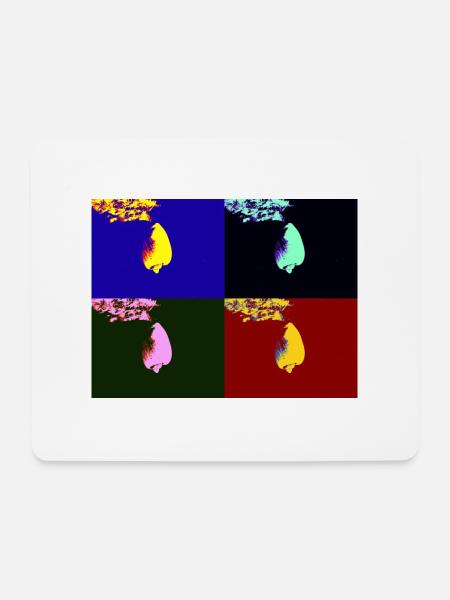 Falling shell - Mouse Pad (horizontal) - white